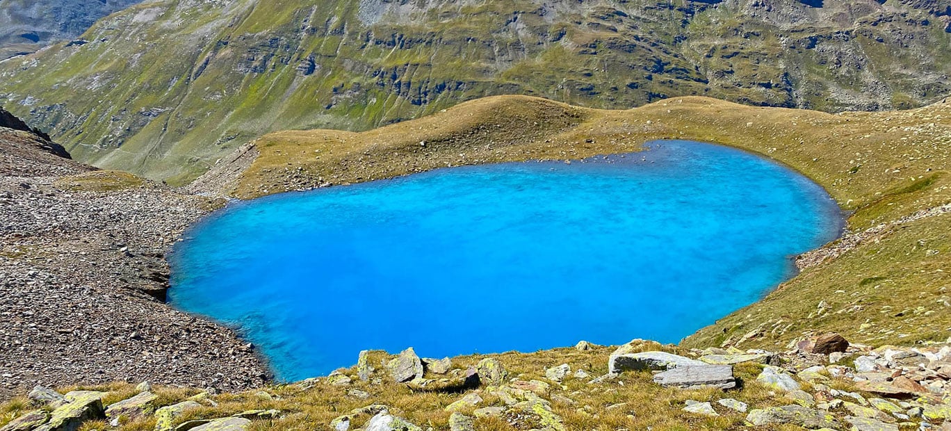 Laghi alpini di Livigno in estate