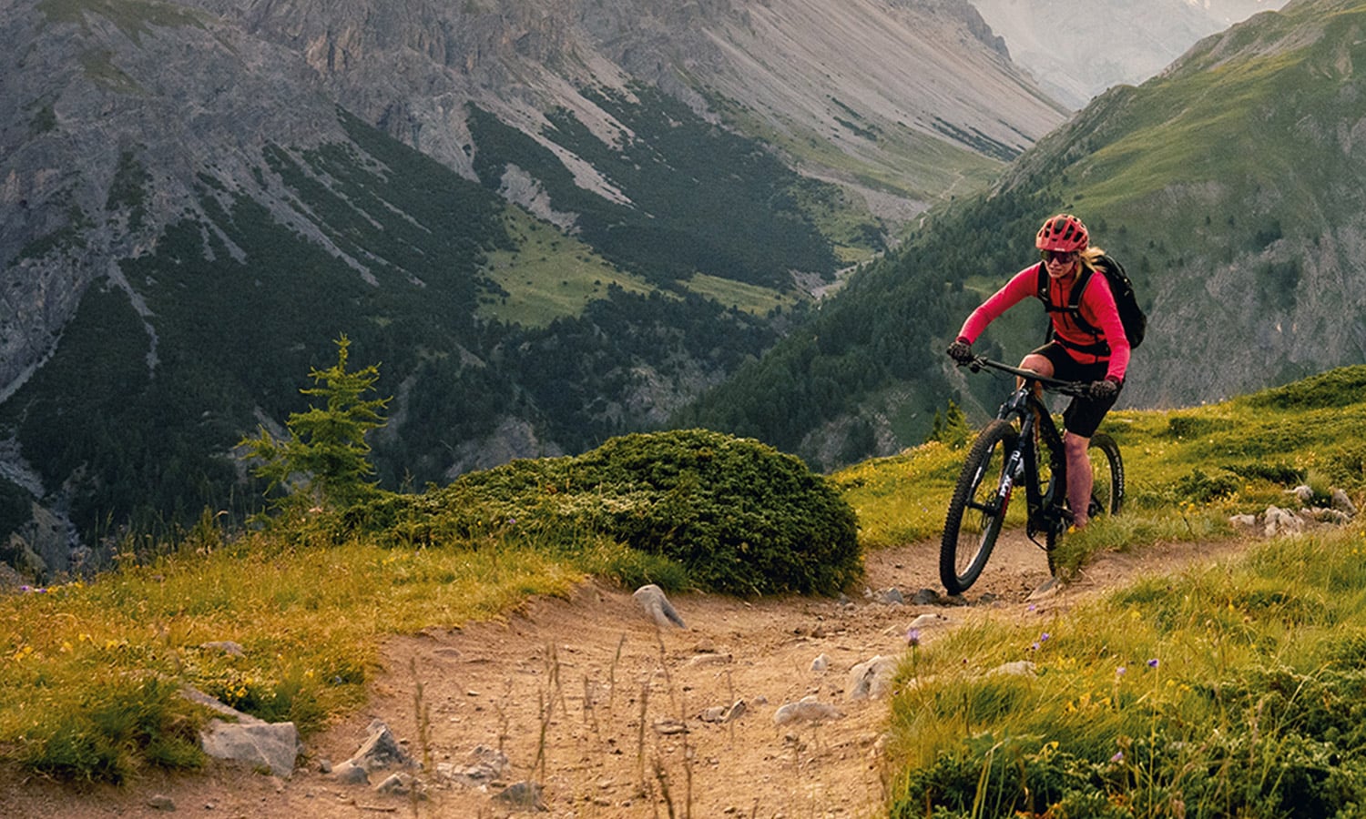 Mountain bike sui trail di Livigno